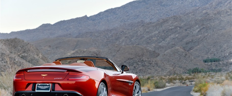 Vanquish VOLANTE Rear angle view Vanquish VOLANTE Rear angle view
