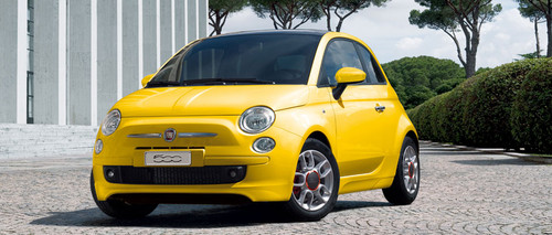 Fiat 500 Front Angle High View