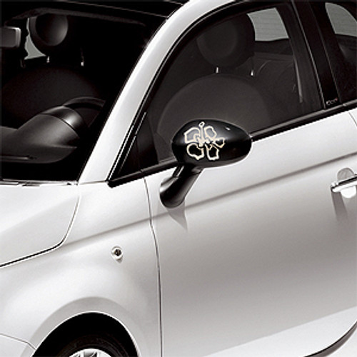Fiat 500 Drivers Side Mirror Front Angle