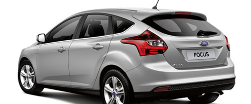 Rear Cross Side View of Ford Focus
