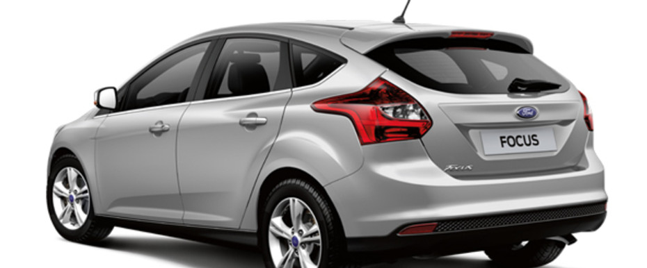 Rear Cross Side View of Ford Focus