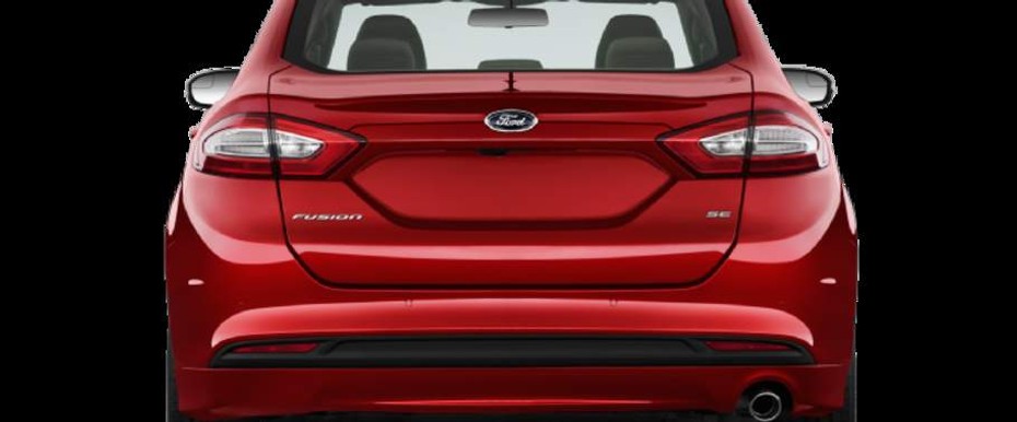 Full Rear View of Ford Fusion