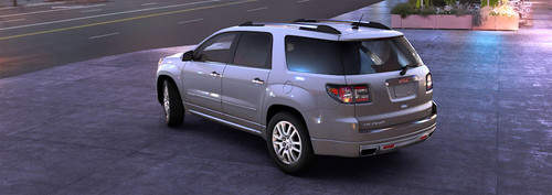 Rear Cross Side View of GMC Acadia Denali