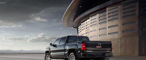 Rear Cross Side View of GMC Sierra Denali