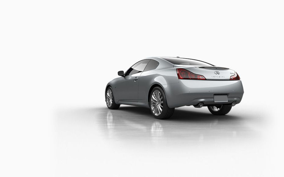 Rear Cross Side View of Infiniti Q60 Coupe
