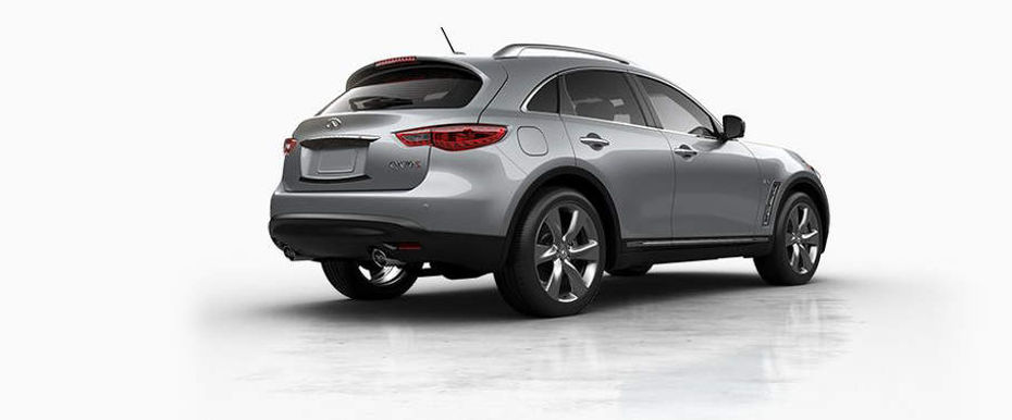 QX70 Rear angle view