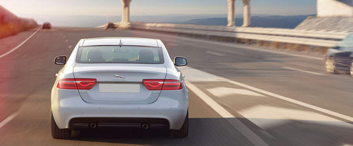 Full Rear View of Jaguar XE Pure