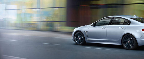 Rear Cross Side View of Jaguar XF Luxury