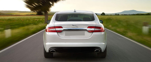 Full Rear View of Jaguar XF Premium Luxury