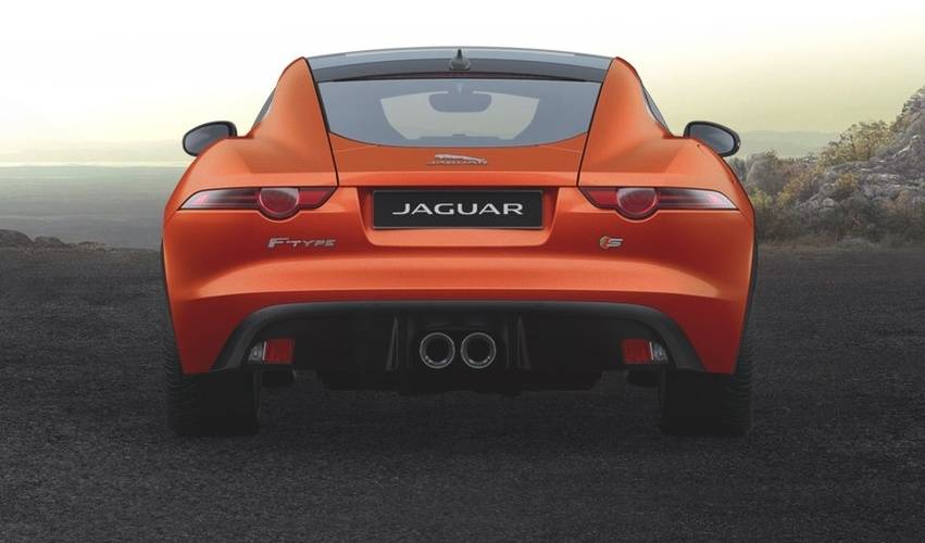 Full Rear View of Jaguar F-Type S Coupe Full Rear View of Jaguar F-Type S Coupe