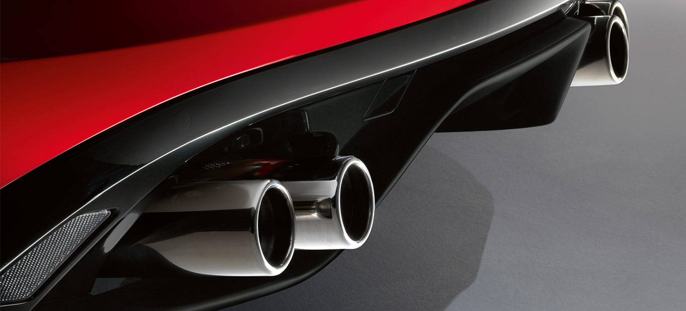 Exhaust Pipe of Jaguar F-Type R Coupe Exhaust Pipe of Jaguar F-Type R Coupe