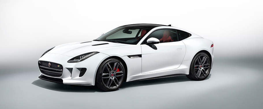Jaguar F-Type R AWD Coupe Front Side View Jaguar F-Type R AWD Coupe Front Side View