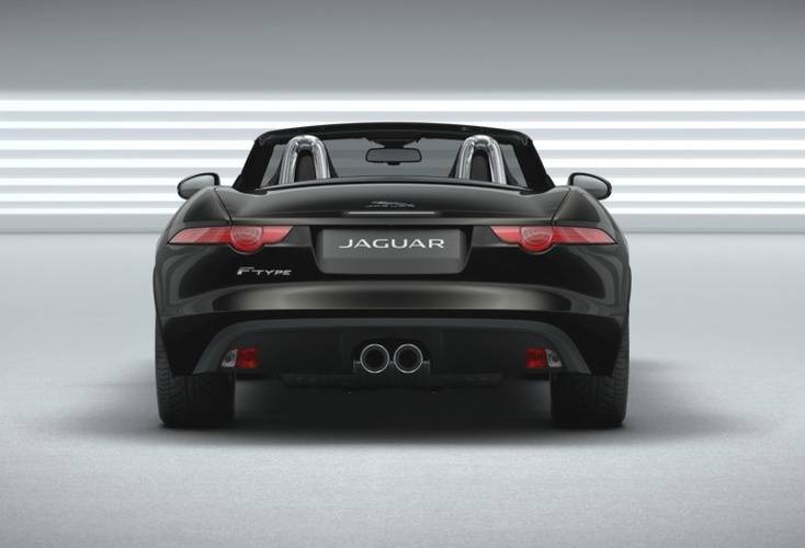 Full Rear View of Jaguar F-Type Convertible Full Rear View of Jaguar F-Type Convertible