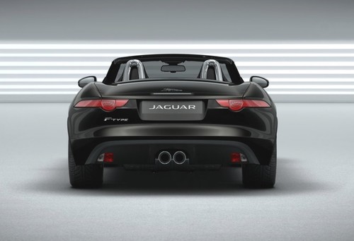 Full Rear View of Jaguar F-Type Convertible