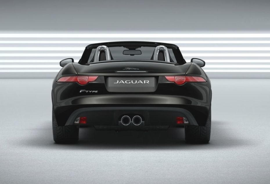 Full Rear View of Jaguar F-Type Convertible