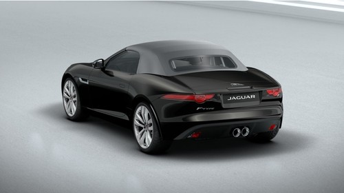 Rear Cross Side View of Jaguar F-Type Convertible