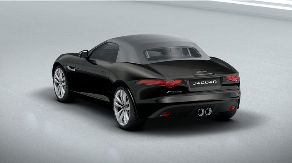 Rear Cross Side View of Jaguar F-Type Convertible
