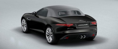 Rear Cross Side View of Jaguar F-Type R Convertible