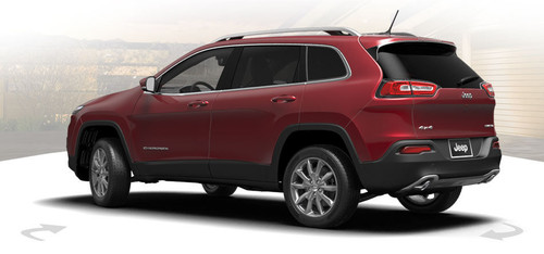 Rear Cross Side View of Jeep Cherokee