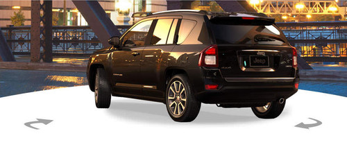 Rear Cross Side View of Jeep Compass