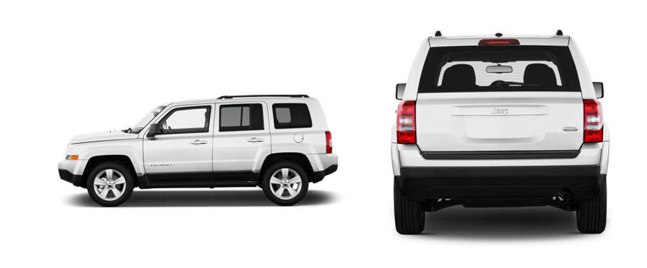 Jeep Patriot Dimension Front View