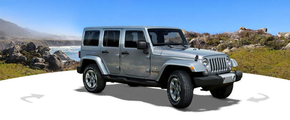 Jeep Wrangler Unlimited Front Cross Side View