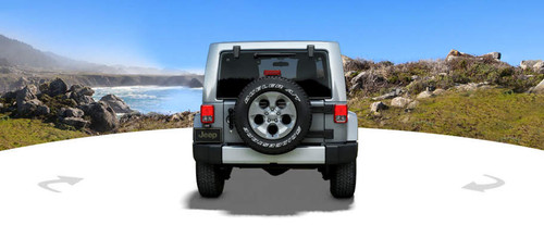 Full Rear View of Jeep Wrangler Unlimited