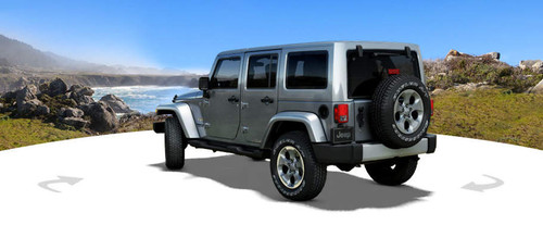 Rear Cross Side View of Jeep Wrangler Unlimited