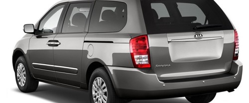 Rear Cross Side View of KIA Carnival