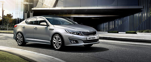 KIA Optima Front Cross Side View