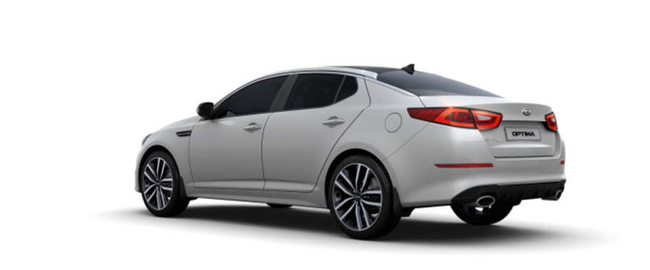 Rear Cross Side View of KIA Optima