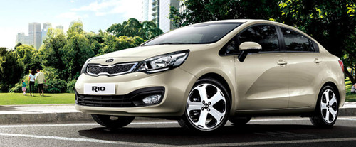 KIA RIO 4 Door Front Angle High View