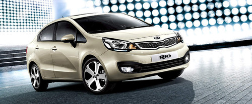 KIA RIO 4 Door Front Cross Side View