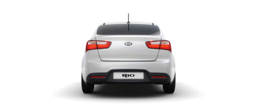 Full Rear View of KIA RIO 4 Door