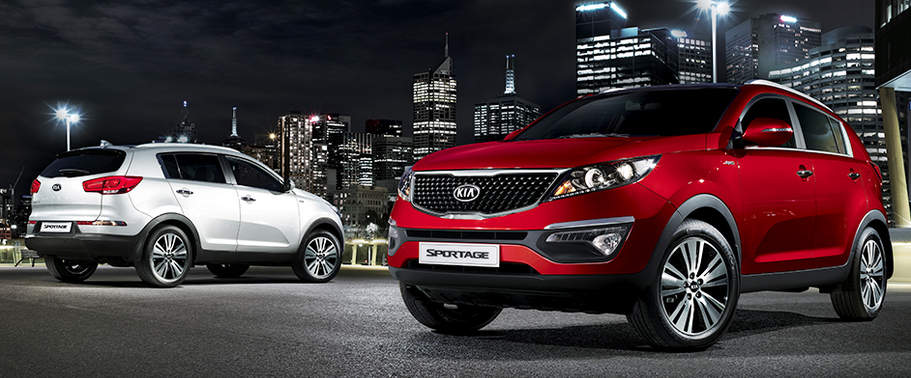KIA Sportage Front Angle High View KIA Sportage Front Angle High View