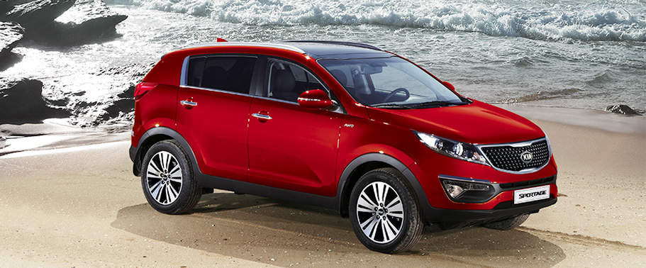 KIA Sportage Front Cross Side View KIA Sportage Front Cross Side View
