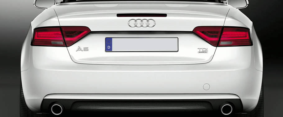 Full Rear View of Audi A5 Cabriolet Full Rear View of Audi A5 Cabriolet
