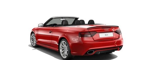 Rear Cross Side View of Audi RS5 Cabriolet