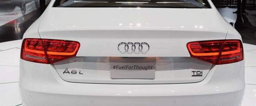 Full Rear View of Audi A8L