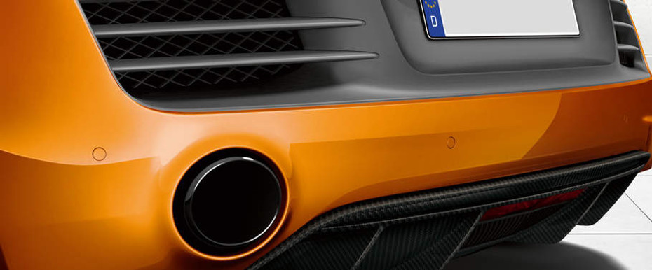 Exhaust Pipe of Audi R8 Coupe