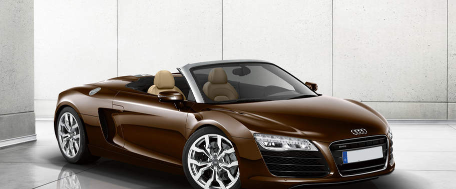 Audi R8 Spyder Front Medium View Audi R8 Spyder Front Medium View