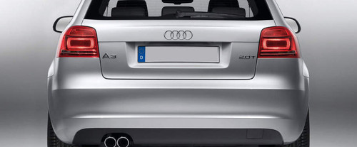 Full Rear View of Audi A3 Sedan