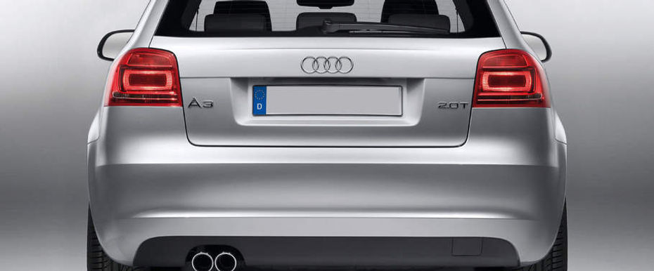 Full Rear View of Audi A3 Sedan