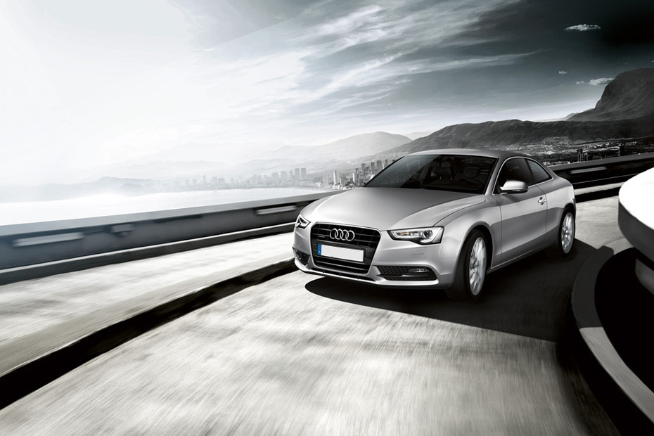 Audi A5 Coupe Side Medium View in Qatar