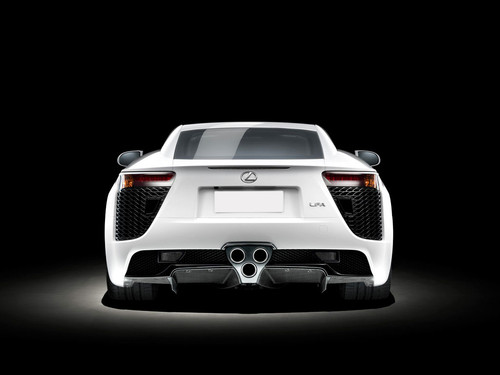 Full Rear View of Lexus LFA