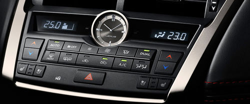 Side AC Controls of Lexus NX