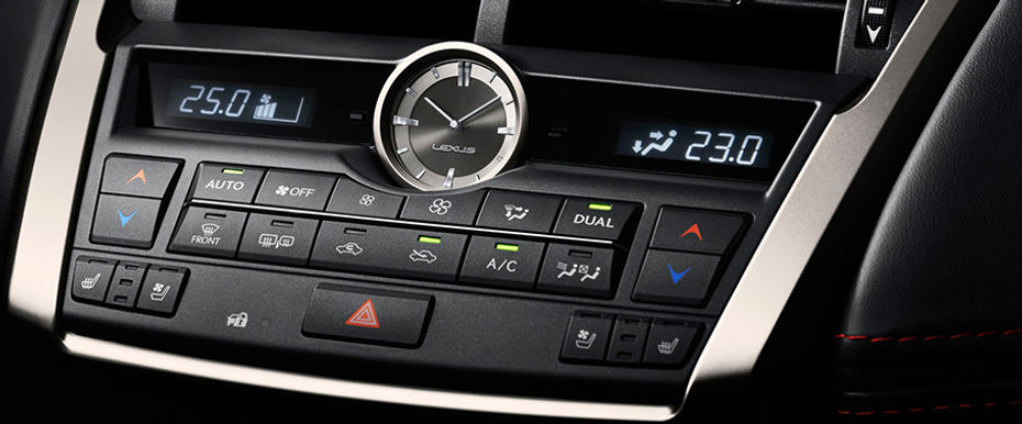 Side AC Controls of Lexus NX