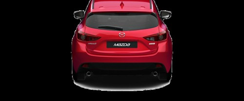 Full Rear View of Mazda 3
