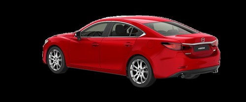 Rear Cross Side View of Mazda 6