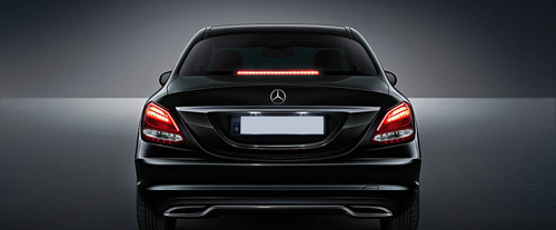 Full Rear View of Mercedes-Benz C Class Sedan